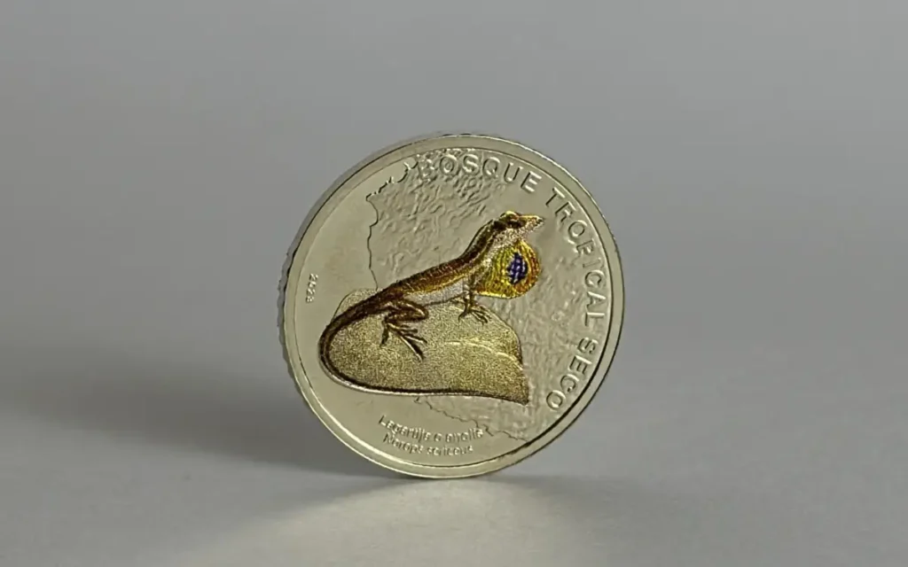 Moneda de 500 con el Escudo Nacional